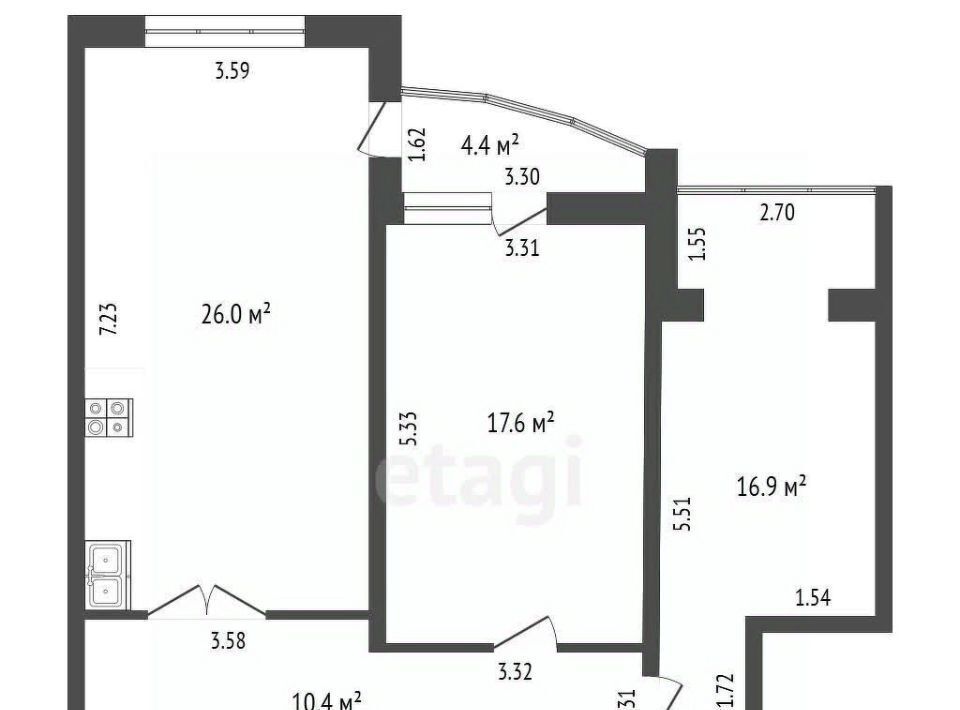 квартира г Пятигорск ул 295 Стрелковой Дивизии фото 12