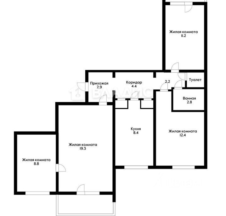 квартира г Краснодар р-н Прикубанский ул Российская 138 фото 21