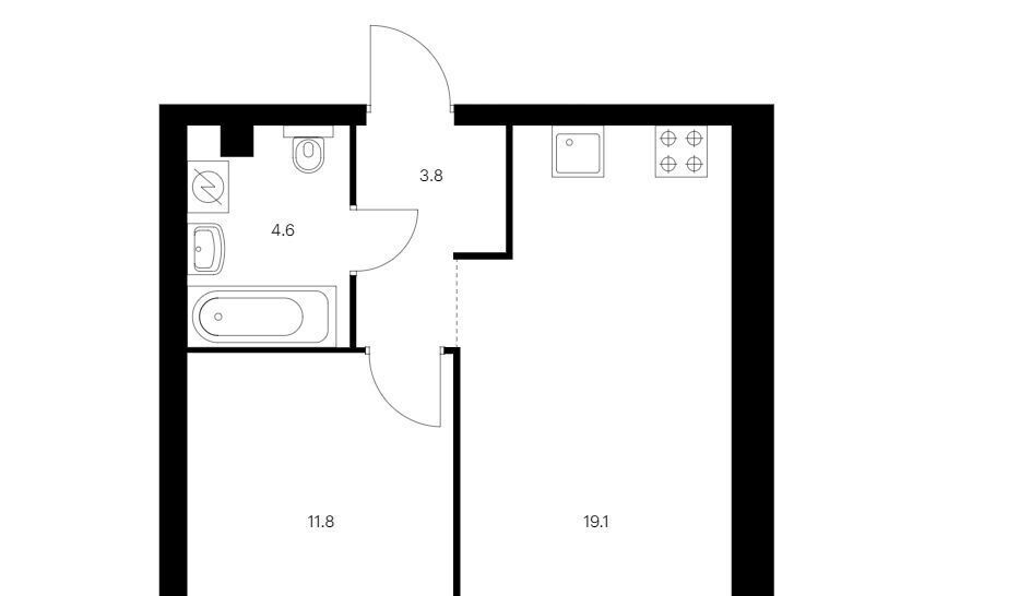 квартира г Москва метро Бутырская ул Руставели 16к/2 фото 26