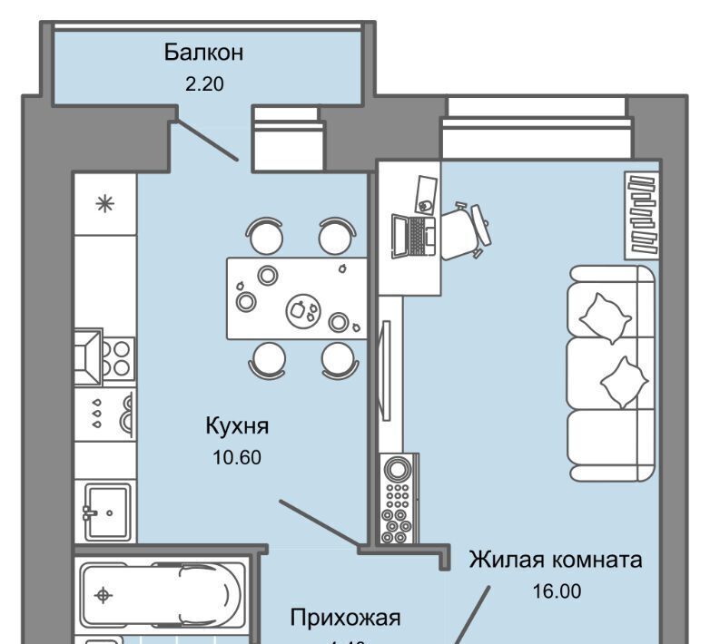 квартира г Пермь р-н Дзержинский Заимка ЖК Камаполис фото 1