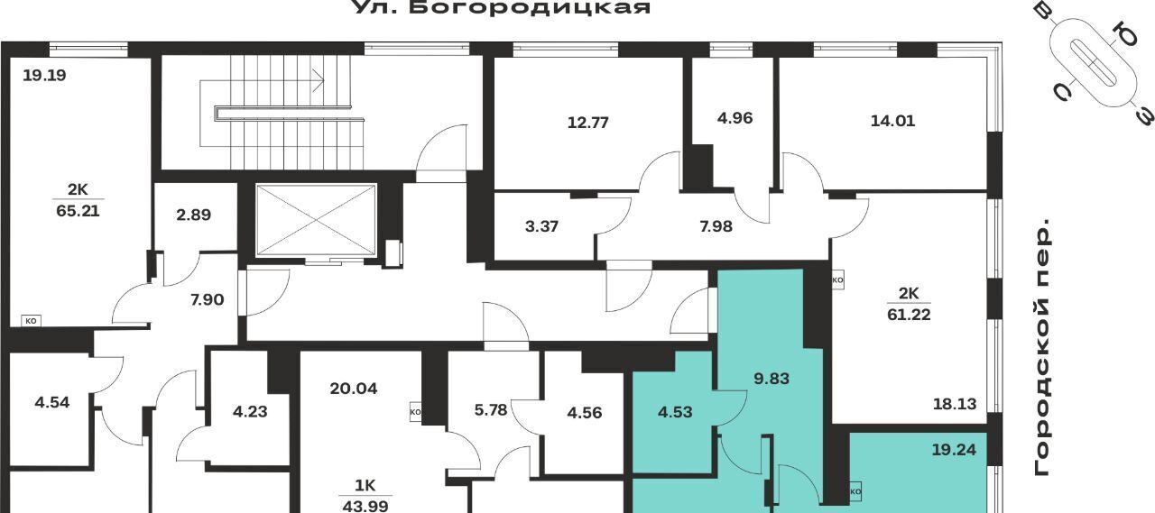 квартира г Тула р-н Центральный ЖК «Рязанка Грин» фото 2