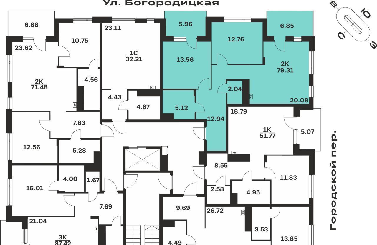 квартира г Тула р-н Центральный ЖК «Рязанка Грин» фото 2