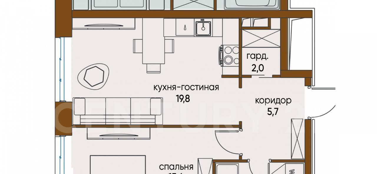 квартира г Москва метро Терехово ул Нижние Мнёвники 16к/4 фото 2