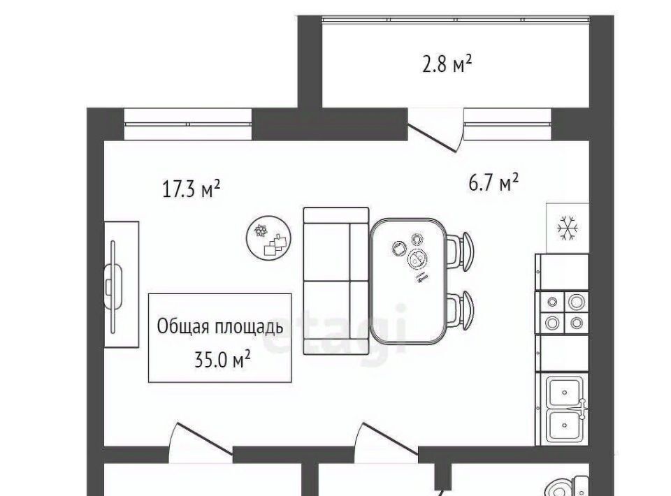 квартира г Новосибирск Заельцовская мкр Стрижи 1 фото 8