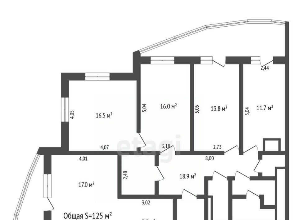 квартира г Новосибирск Заельцовская ул Кузьмы Минина 9/1 фото 49