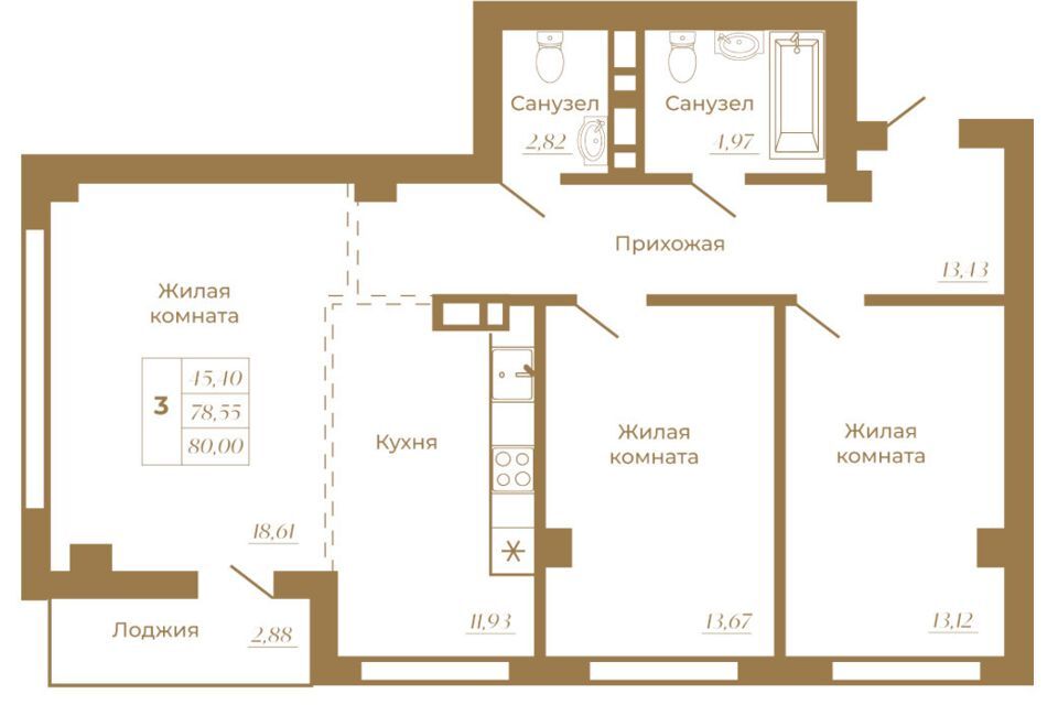 квартира г Ростов-на-Дону р-н Пролетарский Нахичевань Ростов-на-Дону городской округ, Ереванская, 8 / 28-я линия, 1 фото 2