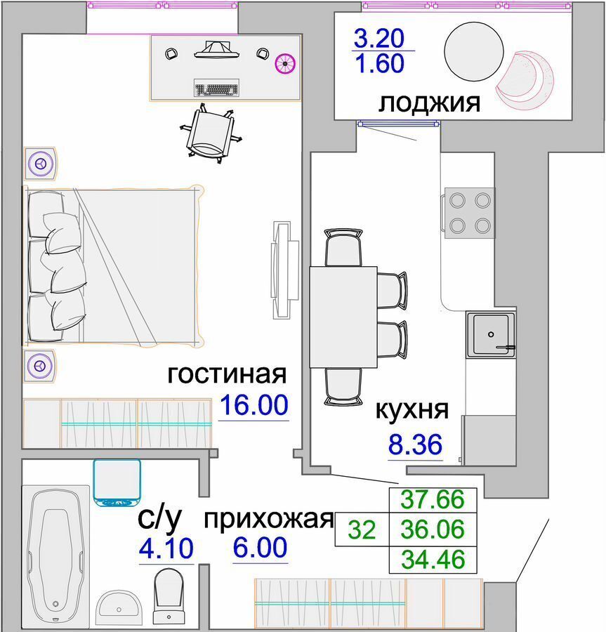 квартира р-н Зеленоградский г Зеленоградск ул Тургенева 16а фото 2