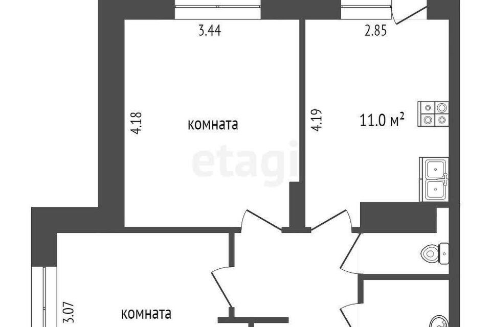 квартира г Сургут ул Семена Билецкого 9 Сургут городской округ фото 6