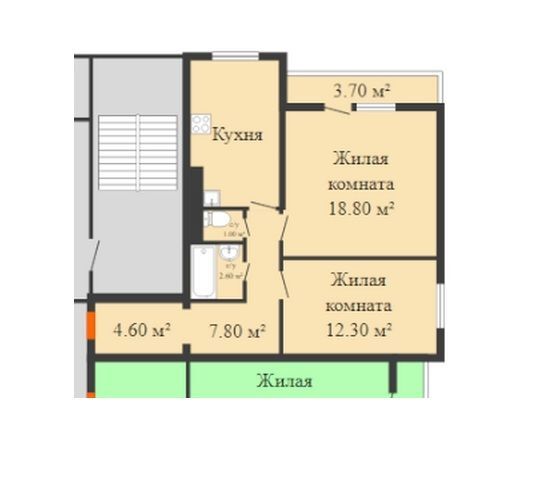 квартира г Красноярск р-н Советский ул Спандаряна 1б Красноярск городской округ фото 5