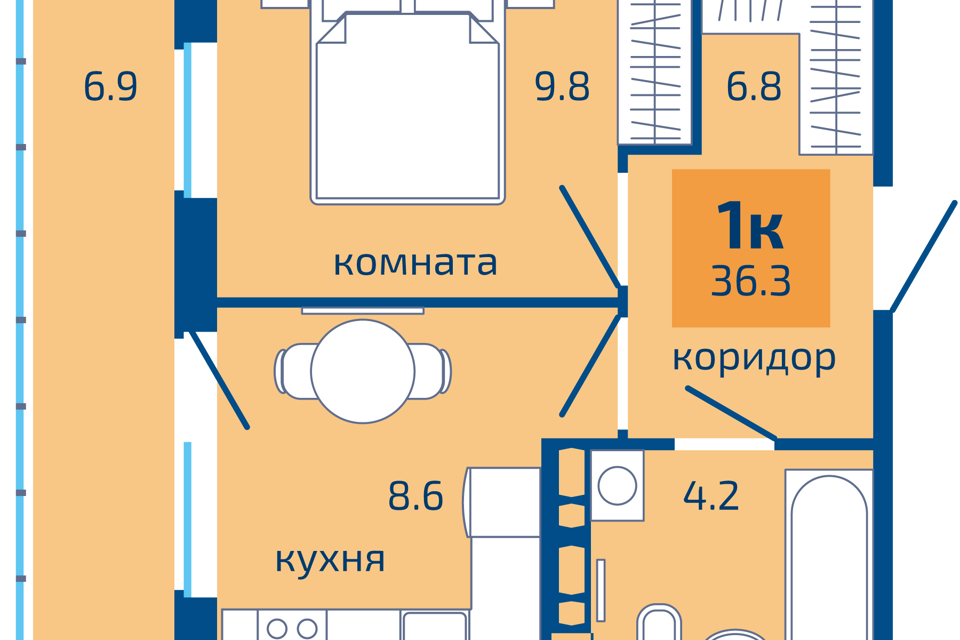 квартира г Пермь р-н Мотовилихинский ул Целинная 59/1 Пермь городской округ фото 1