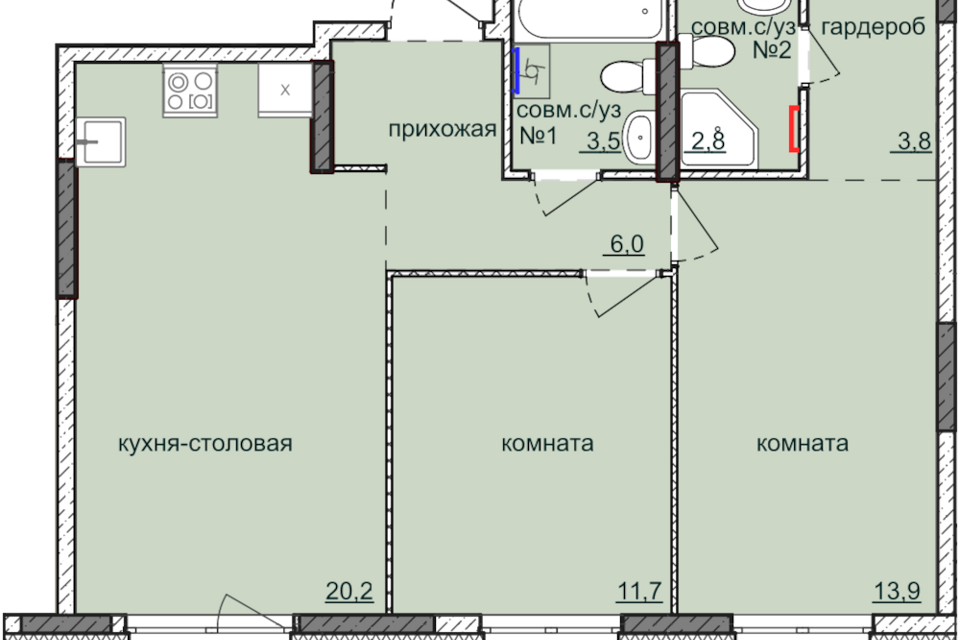 квартира г Ижевск ул 10 лет Октября 60б Ижевск городской округ, к 8 стр фото 1