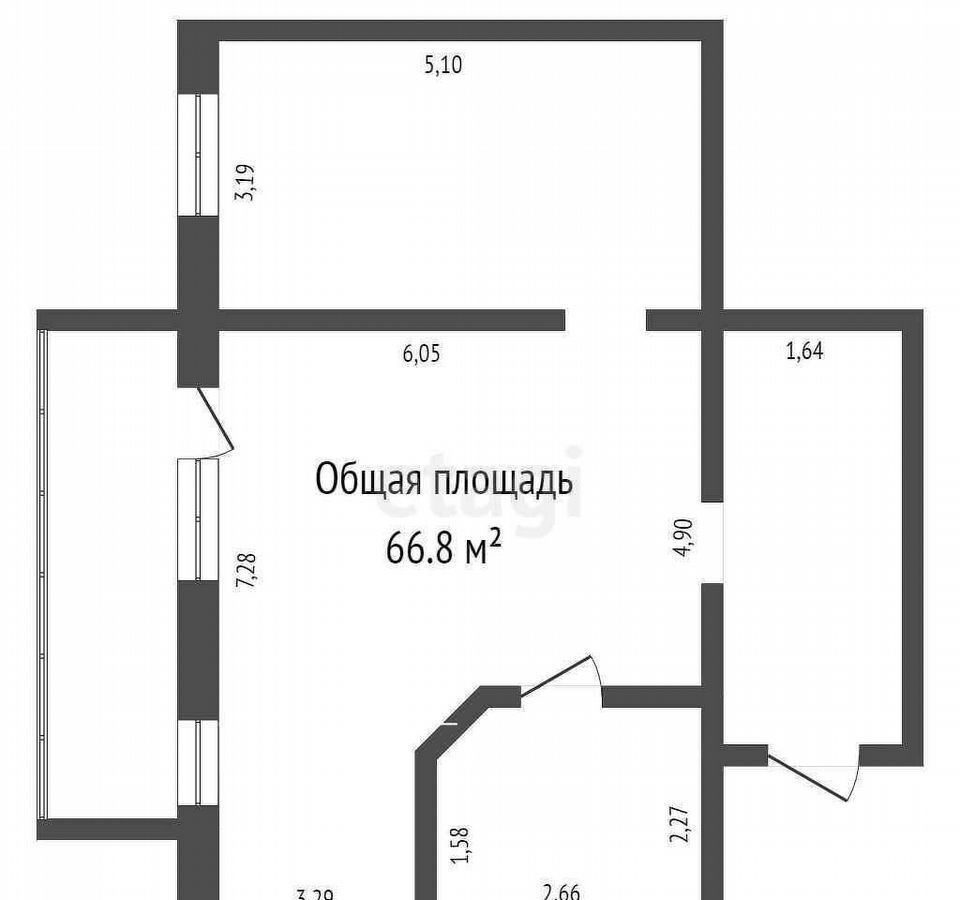 квартира г Барнаул р-н Центральный тракт Змеиногорский 104п/5 фото 16