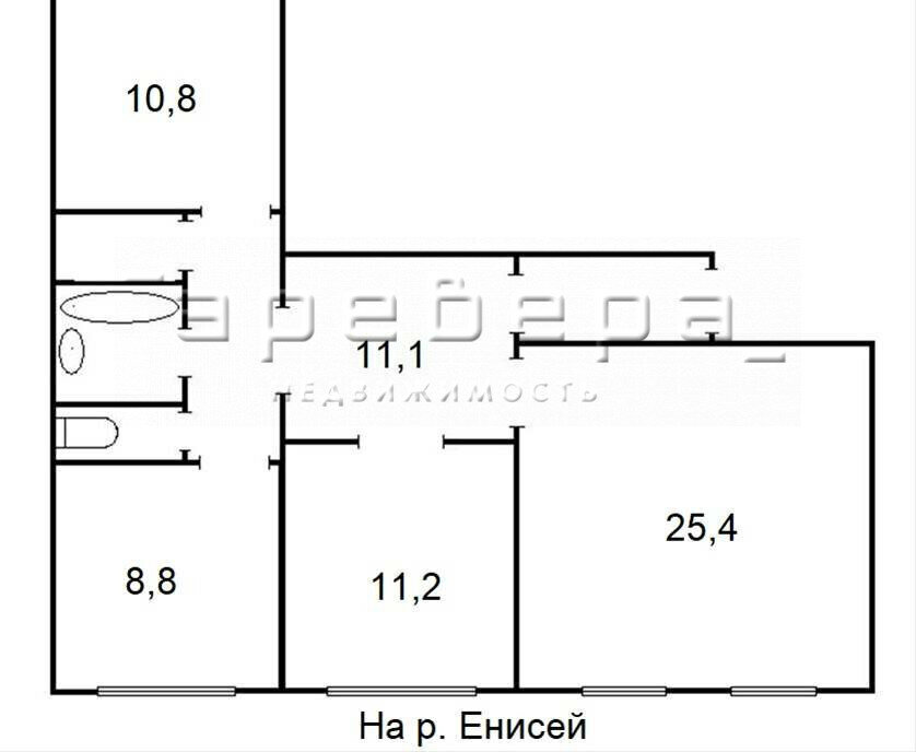 квартира г Красноярск р-н Ленинский ул 2-я Краснофлотская 18 фото 2