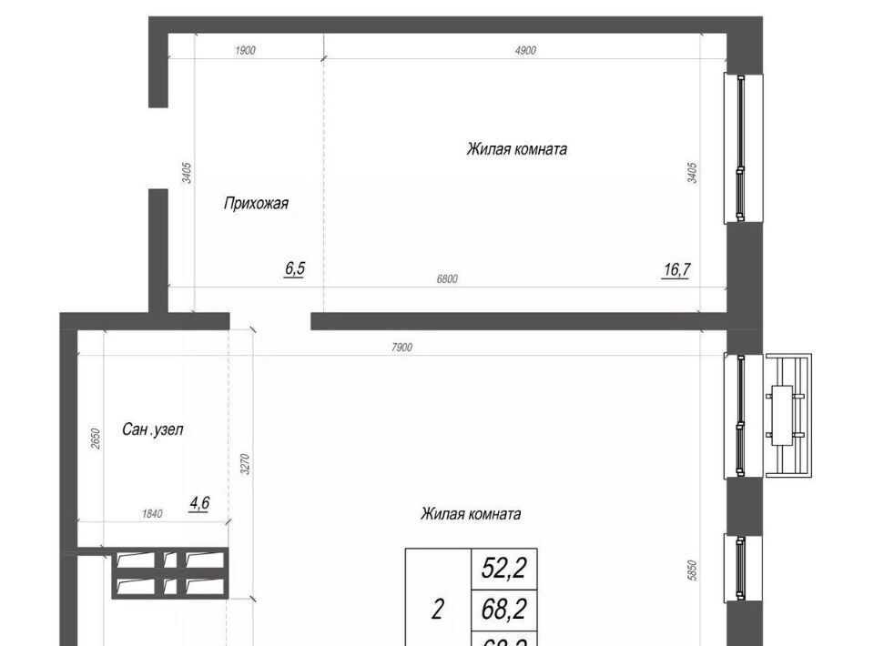 квартира г Владивосток р-н Ленинский ул Невельского 4с/2 ЖК Нефрит фото 1