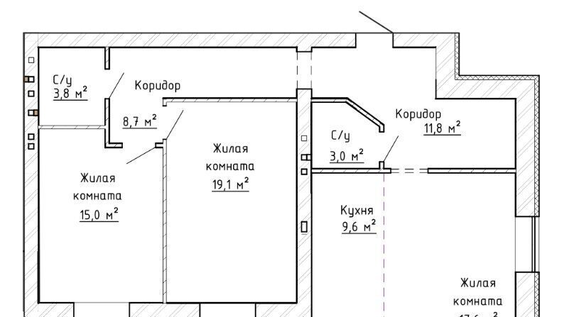 квартира г Тольятти р-н Автозаводский 14А квартал 14А кв-л фото 9