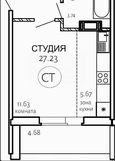 квартира г Челябинск р-н Курчатовский Парковый ул Маршала Чуйкова 32 фото 7