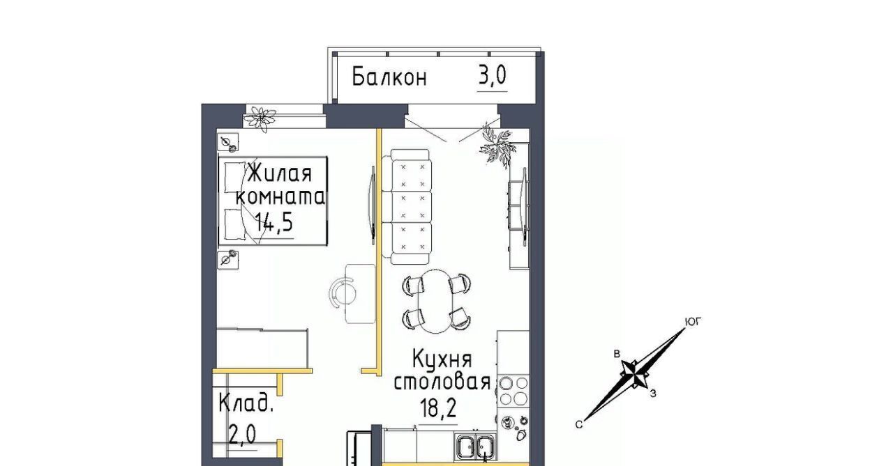 квартира г Екатеринбург р-н Орджоникидзевский ул Тюльпановая 12 ЖК «Зеленая горка» Проспект Космонавтов фото 1