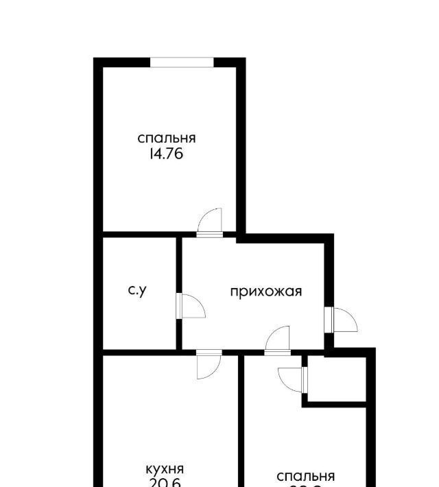 квартира г Краснодар р-н Прикубанский ул Домбайская 63 фото 9