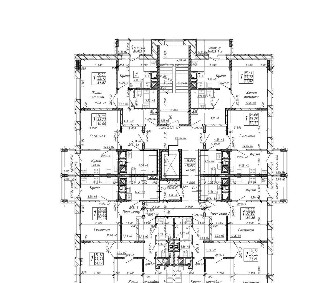 квартира г Калуга р-н Московский ул Азаровская 40к/4 фото 2