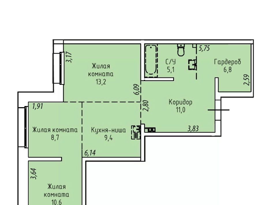 квартира г Иркутск р-н Правобережный ул Култукская 16 Правобережный административный округ фото 1