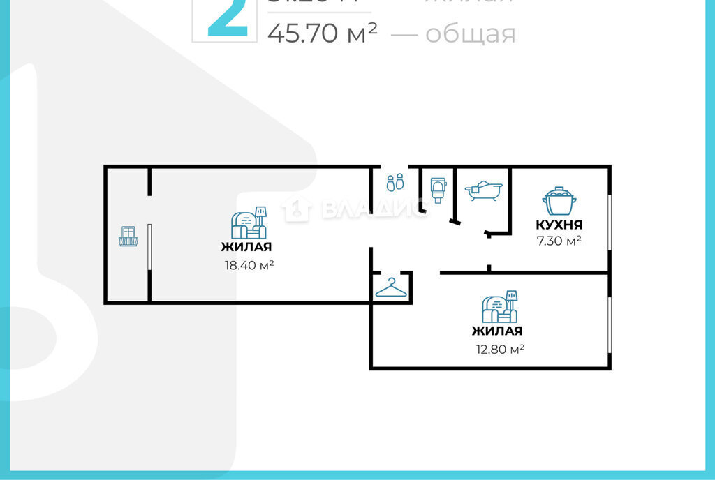 квартира г Волгоград р-н Дзержинский мкр Жилгородок ул Ессентукская 3 фото 21