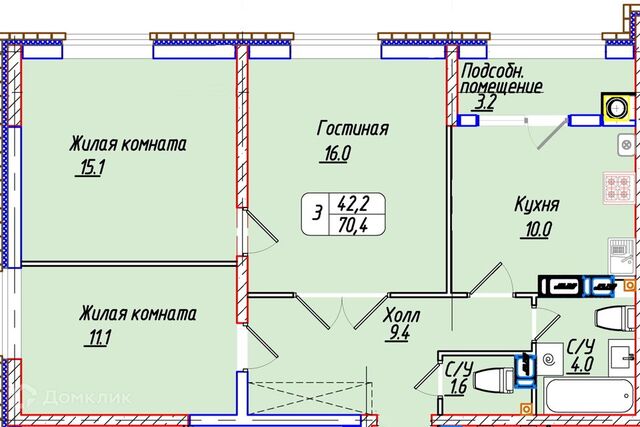 г Ставрополь р-н Ленинский Ставрополь городской округ, Строящийся жилой дом фото