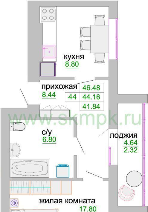 квартира р-н Зеленоградский г Зеленоградск ул Тургенева 16ак/2 фото 1