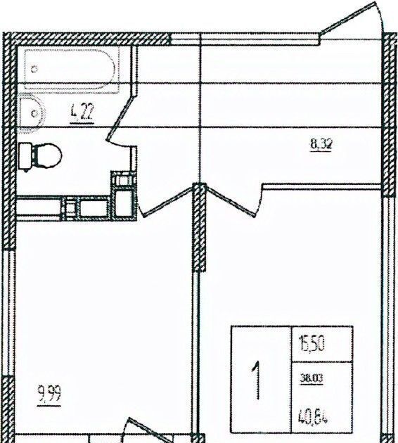 квартира г Краснодар р-н Прикубанский ул им. Кирилла Россинского 3/1 фото 2