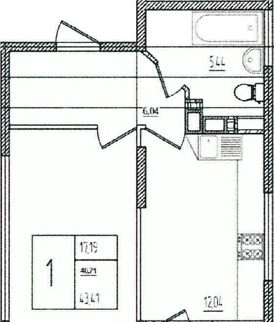 квартира г Краснодар р-н Прикубанский ул им. Кирилла Россинского 3/1 фото 3