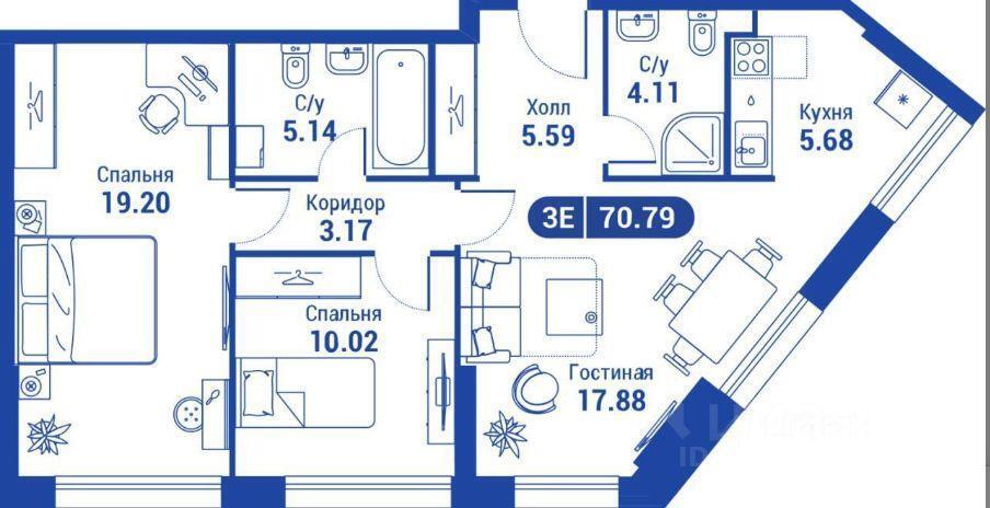 квартира г Москва СЗАО Останкинский ул Бочкова 11а/3 ЖК iLove Московская область фото 9