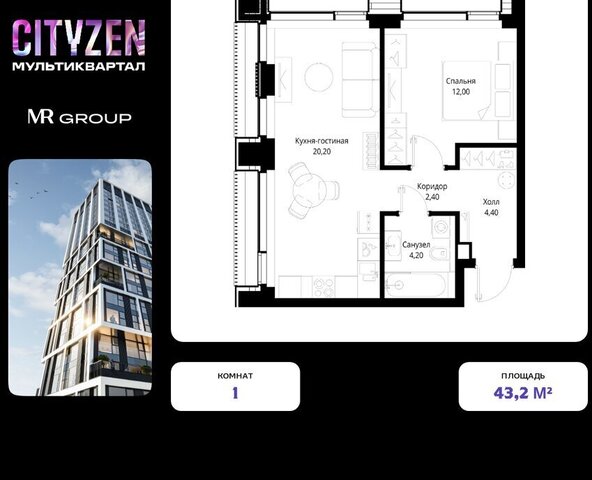 метро Тушинская мультиквартал CITYZEN жилой комплекс Ситизен, к 2 фото