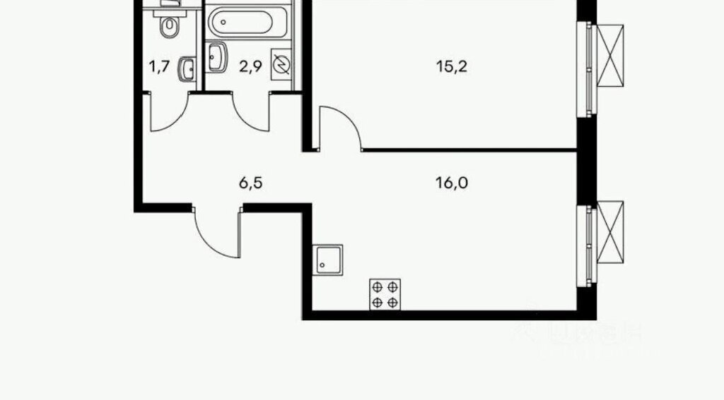 квартира г Москва метро Коммунарка ТиНАО Филатов Луг, улица Малое Понизовье, 8к 2 фото 14