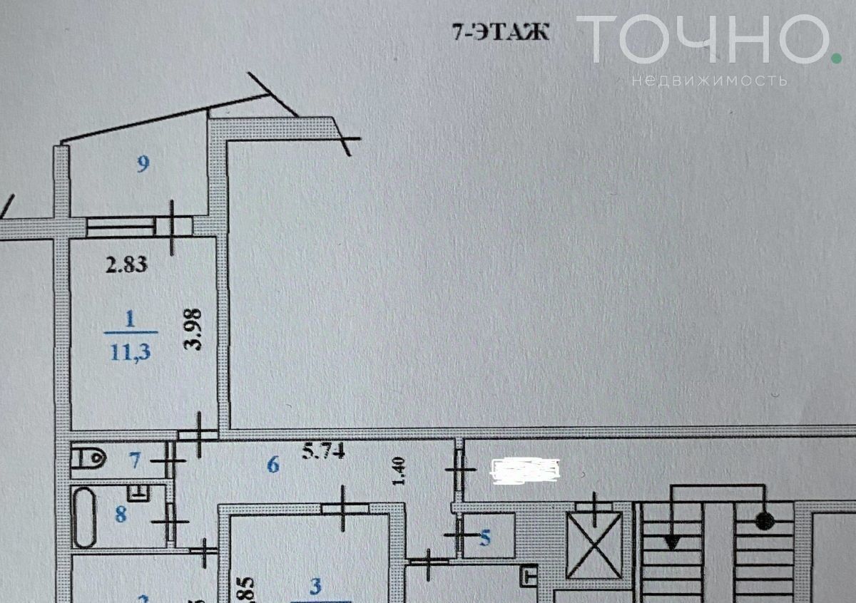 квартира г Пенза р-н Октябрьский пр-кт Строителей 150 Октябрьский район фото 18