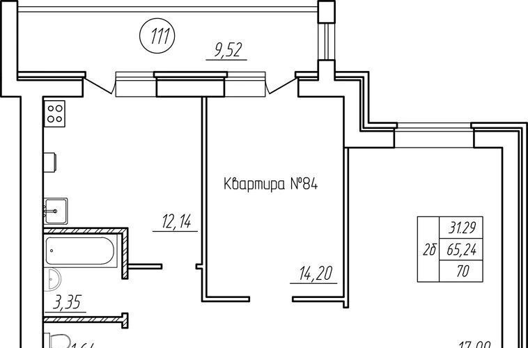 квартира р-н Брянский п Мичуринский ЖК «Чистые пруды» фото 1