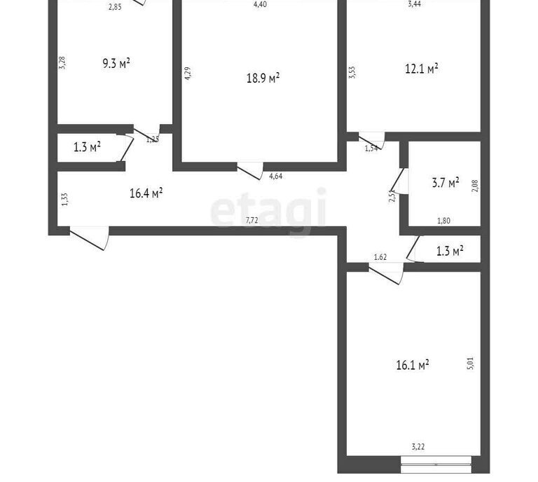 квартира г Новоалтайск ул Космонавтов 15 фото 12