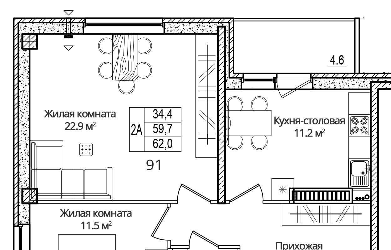 квартира р-н Псковский д Борисовичи ул Дмитрия Яковлева 6 Завеличенская волость фото 1