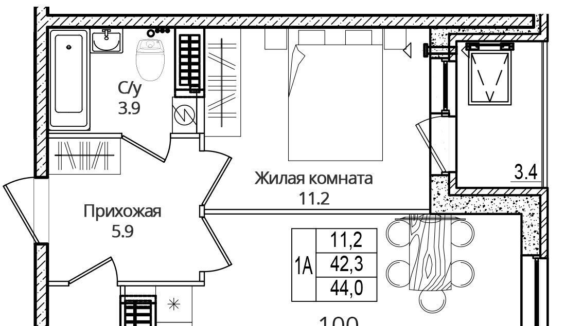 квартира р-н Псковский д Борисовичи ул Дмитрия Яковлева 6 Завеличенская волость фото 1