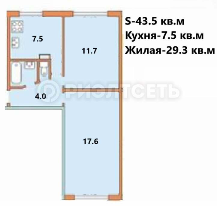 квартира г Мурманск р-н Ленинский пр-кт Героев-североморцев 11к/1 фото 15