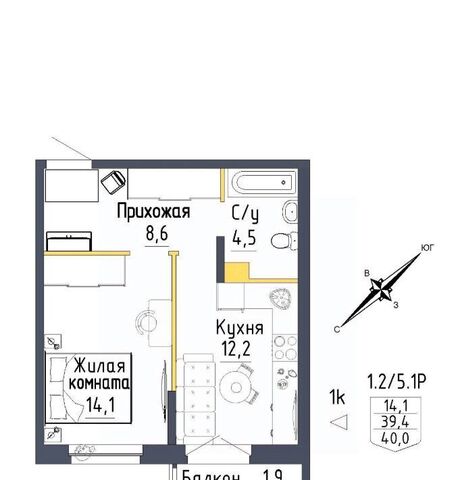 квартира р-н Орджоникидзевский ул Тюльпановая 12 Проспект Космонавтов фото