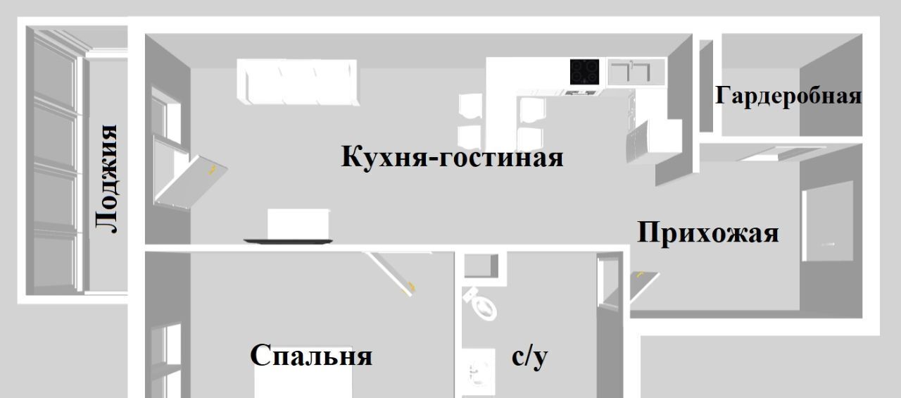 квартира г Тула р-н Центральный ул Академика Насоновой 9б фото 5