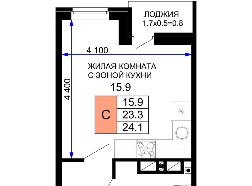 квартира г Краснодар р-н Прикубанский ЖК «Дыхание» фото 1