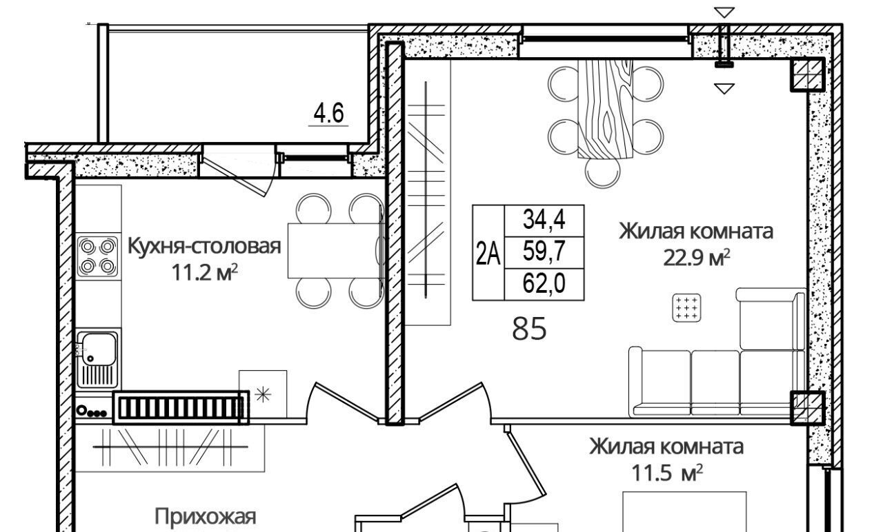 квартира р-н Псковский д Борисовичи ул Дмитрия Яковлева 6 Завеличенская волость фото 1