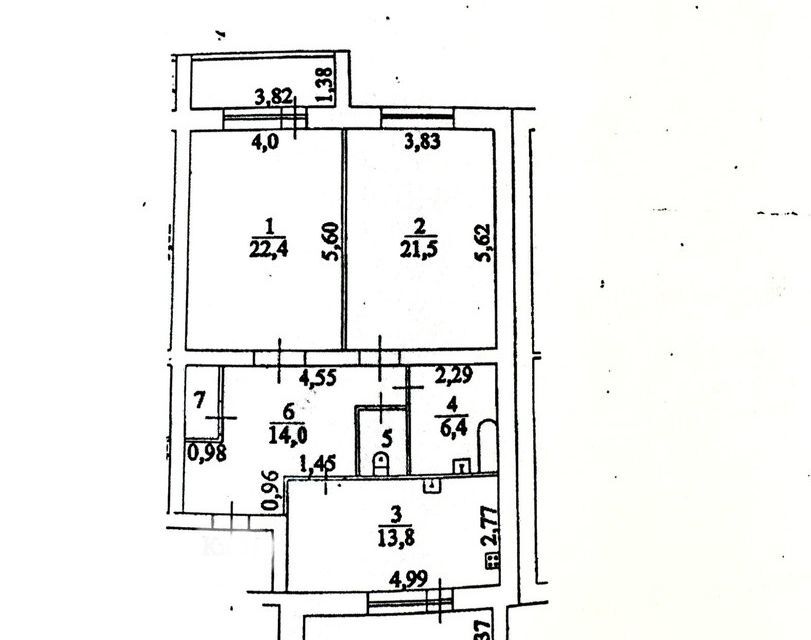 квартира р-н Грязовецкий г Грязовец ул Ленина 128 фото 3