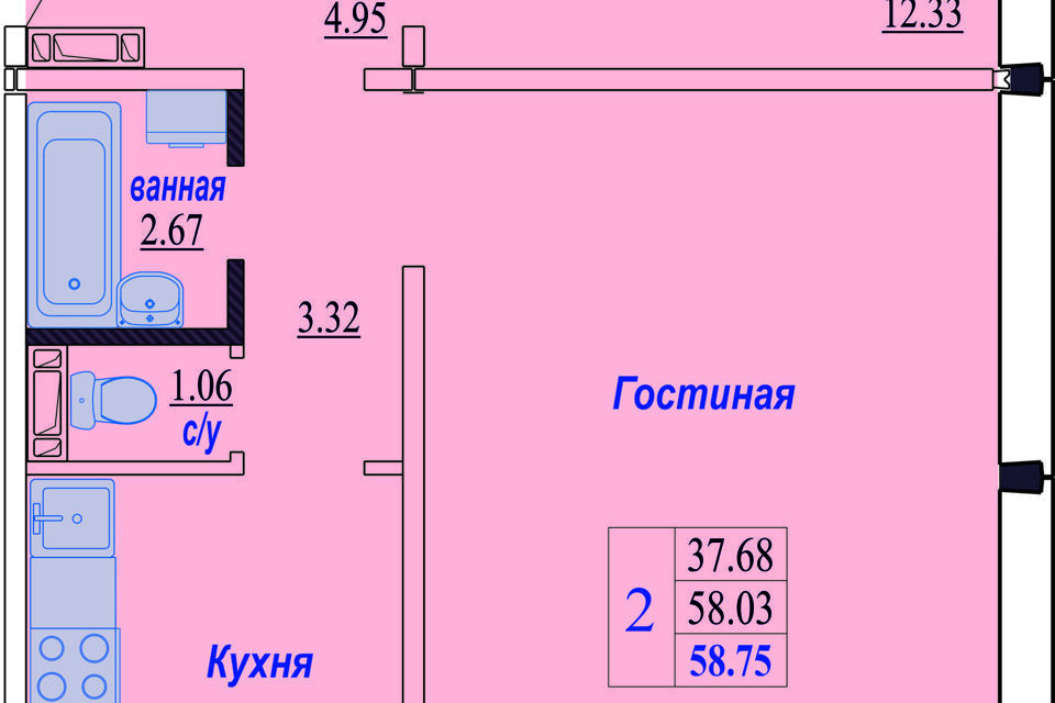 квартира г Новосибирск р-н Октябрьский ул Плющихинская 9 Новосибирск городской округ фото 4