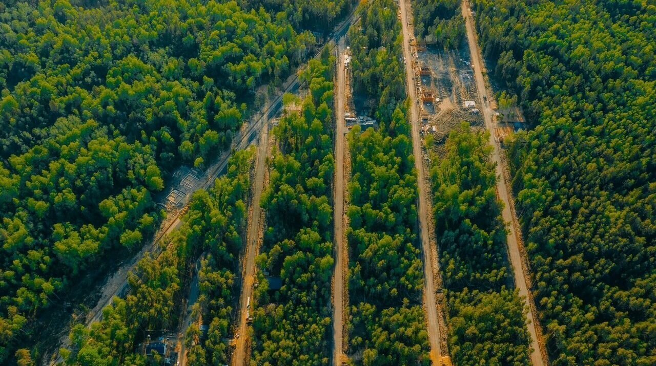 земля р-н Всеволожский 22 км, Всеволожский р-н, Токсовское городское поселение, коттеджный пос. Экофорест, Токсово, Ленинградское шоссе фото 3