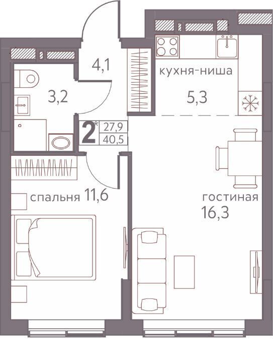 квартира г Пермь р-н Мотовилихинский ул Серебристая 3а фото 1