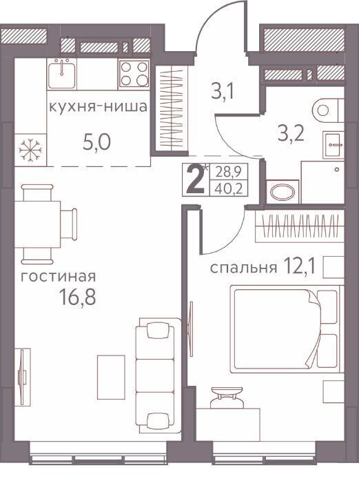 квартира г Пермь р-н Мотовилихинский ул Серебристая 3а фото 1