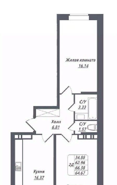 квартира г Ессентуки ЖК Озеро фото 1