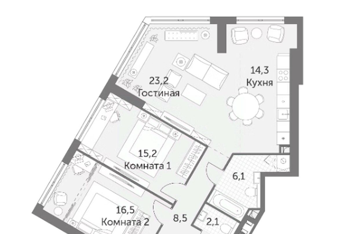 квартира г Москва метро Калужская ул Академика Волгина 2 фото 3