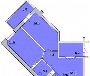 квартира р-н Ленинский Ново-Ленино 2 1-й Ленинский квартал тер. фото